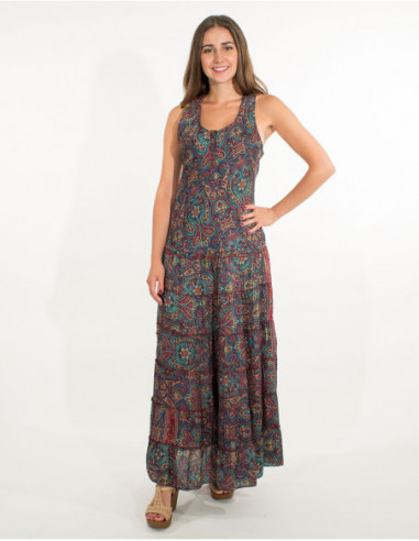 Comfortable long dress w/ swimmer's back