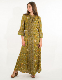 Japanese long dress with...