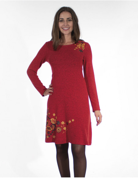 Colorful Sweater Dress