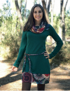 Colourful winter dress