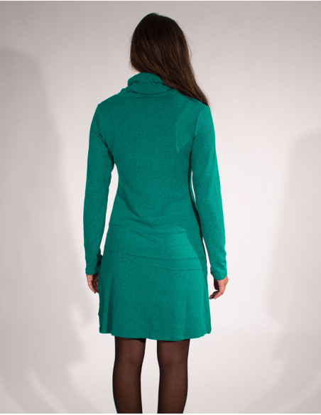 Feminine turtleneck dress