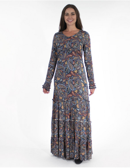 Long boho chic dress