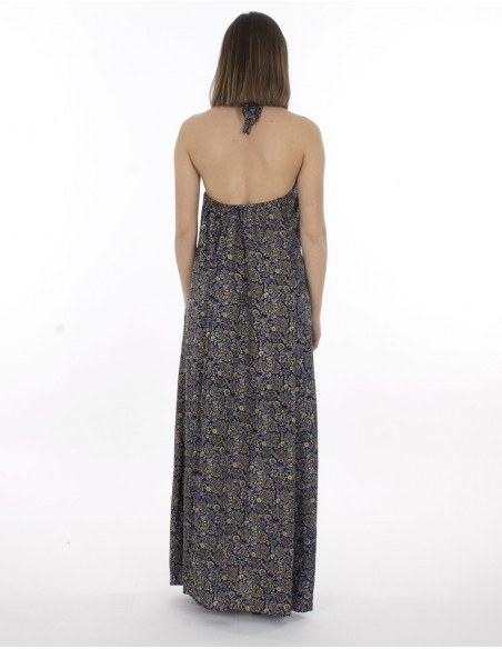 Backless summer long dress