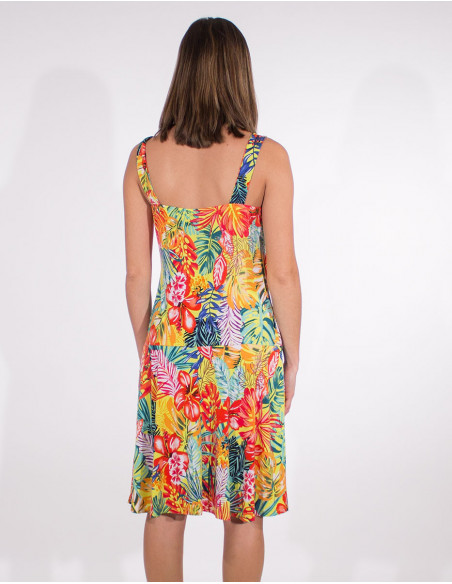 Strapless short dress w/ straight straps