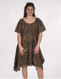 Short dress with short sleeves