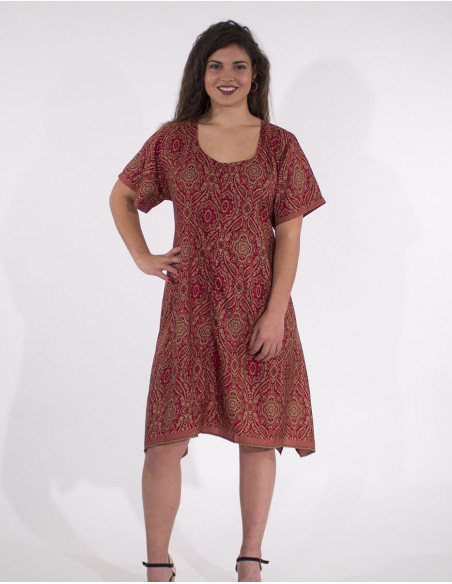 Short dress with short sleeves