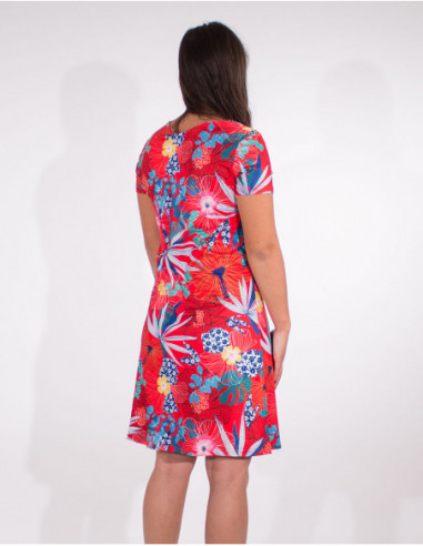 Short dress with short sleeves