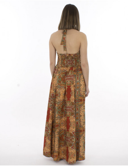 Robe longue sales dos nu ete