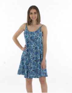 Short summer dress in fan... 2