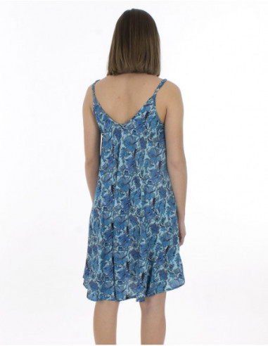 Robe courte été large en forme éventail