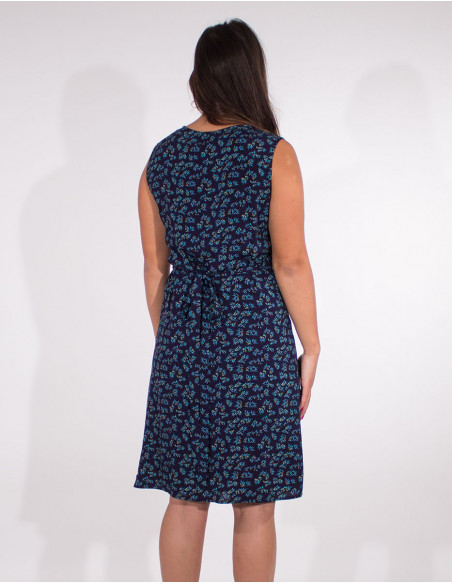 Sleeveless wallet dress