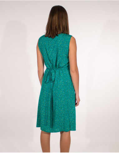 Sleeveless wallet dress