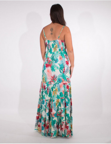 Long dress with thin straps
