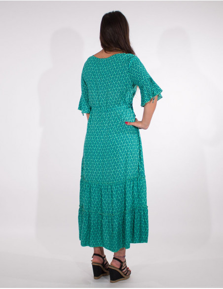 Short dress with adjustable waist