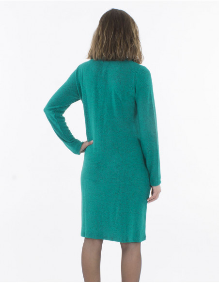 Soft knee length dress with pockets