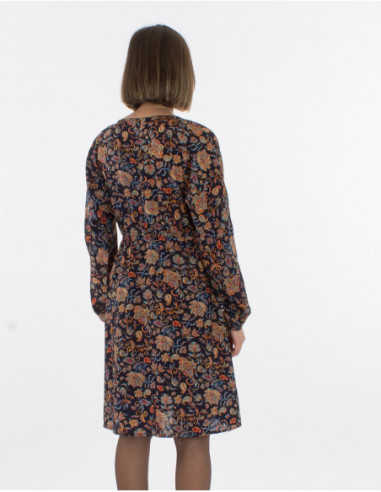 Knee length buttoned dress