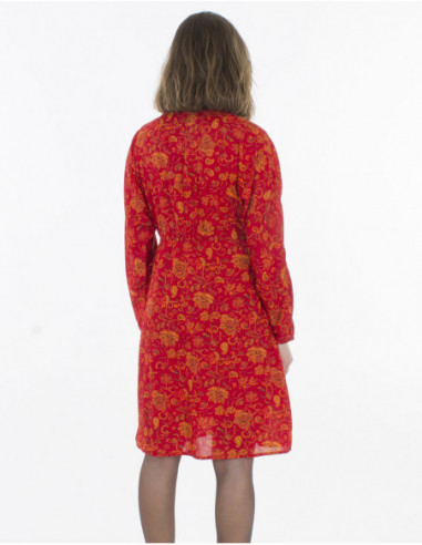 Knee length buttoned dress