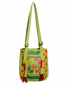 Sac à main coton brodé 2