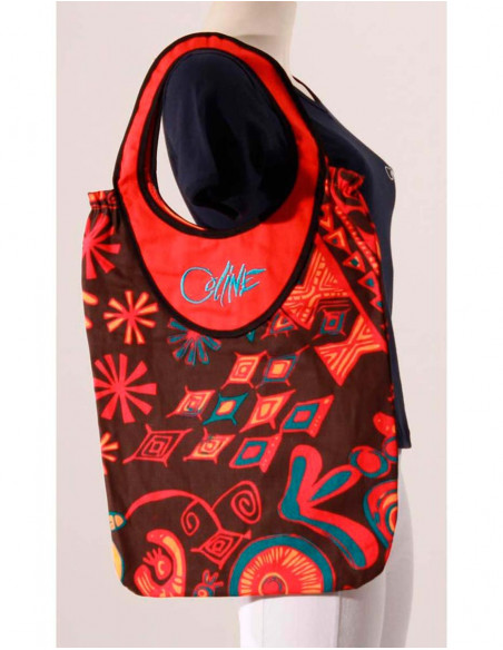 Cotton canvas printed with embroideries