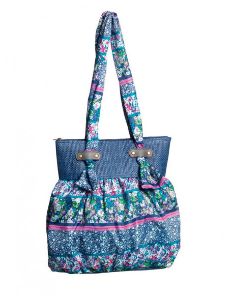 Romantic bag with ethnic print