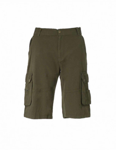 Short bermuda en coton basique avec poches cotés