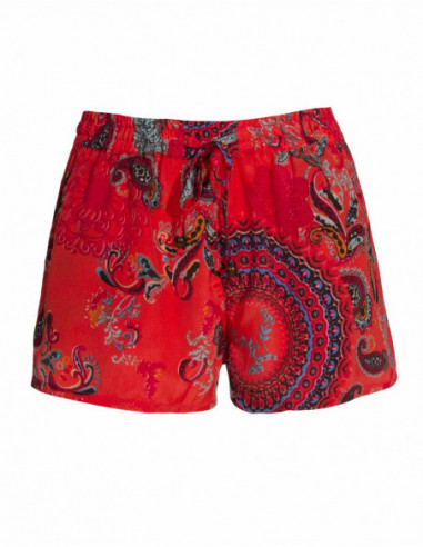 Short rouge d'été court femme coloré