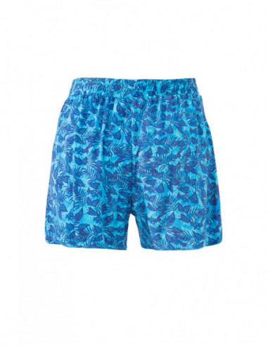 Petit short coloré imprimé fleuri ton bleu
