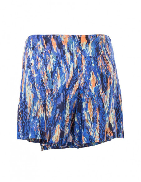 Blue ethnic short skirt