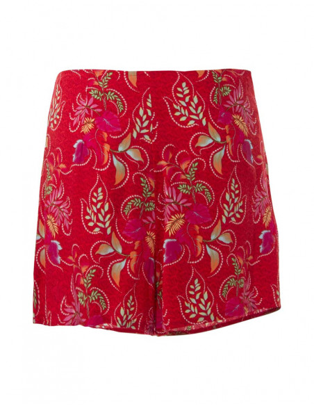 short jupe original frais et confortable avec panneau fermé rouge