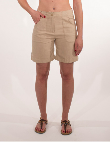 bermuda chic et tendance beige