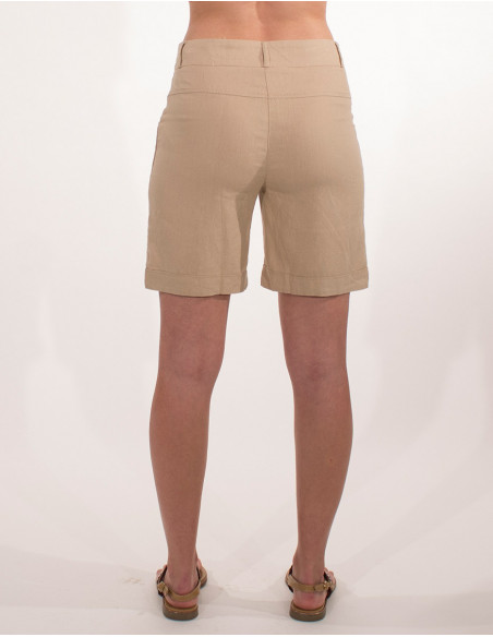 Lady's Bermuda shorts linen & viscose