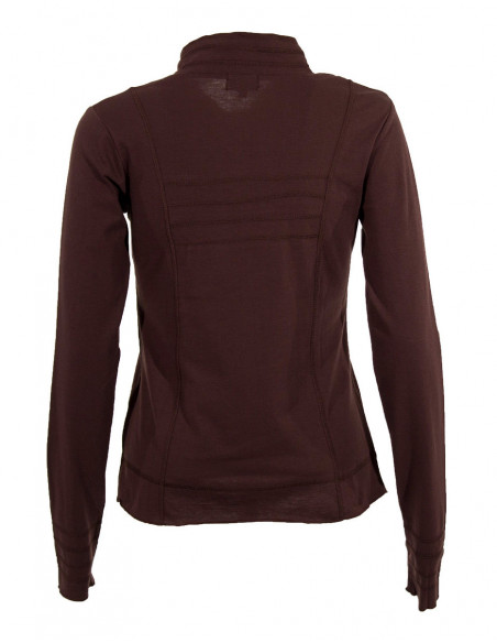 Long sleeve t-shirt with a funnel neck