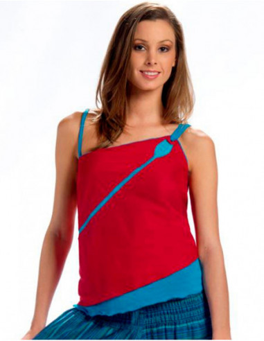 Original tank top with thin asymmetrical straps