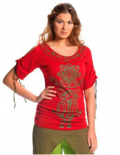 Tee-shirt femme imprimé Maori