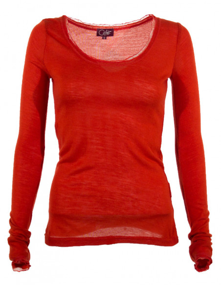 Tee shirt uni manches longues