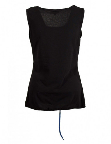 Baba cool sleeveless tank top with plain black chest pocket