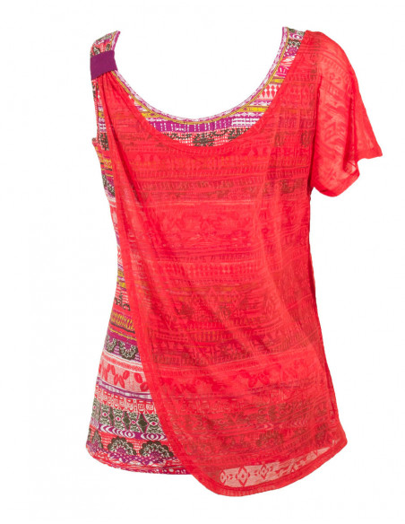 Knitted cotton tee shirt