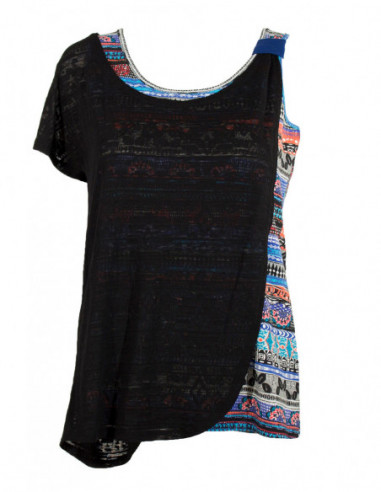 Knitted cotton tee shirt