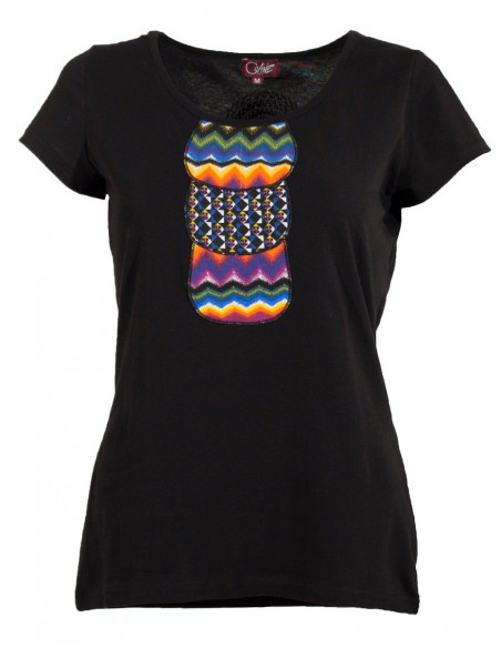 Knitted 97% cotton 3% spandex tee shirt