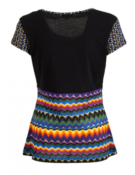 Knitted cotton tee shirt