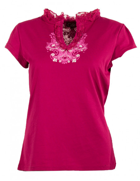 Knitted 60% cotton 40% polyester tee shi