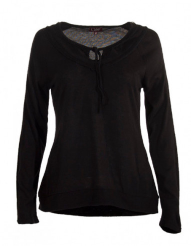 Tee-shirt col rond avec lien manche longue