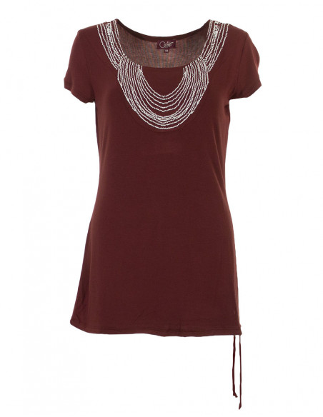 Ethnic necklace t-shirt