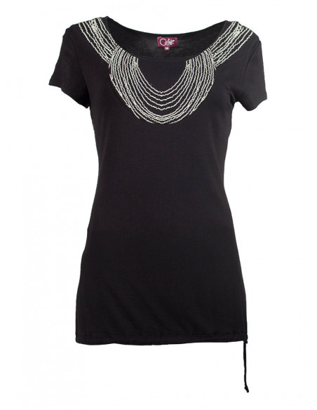 Ethnic necklace t-shirt