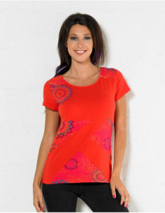 Mandala tee shirt with...
