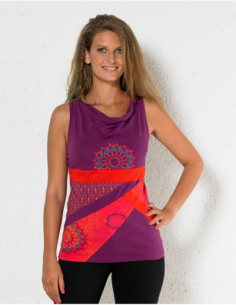 Original baba cool patchwork tank top for summer