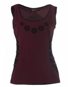 Chic and original tank top with ties on the sides, plain 2