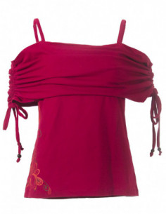 tee shirt imprimé framboise original 2