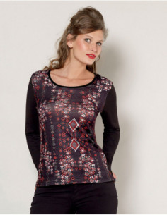 Tee-shirt ethnique manches longues