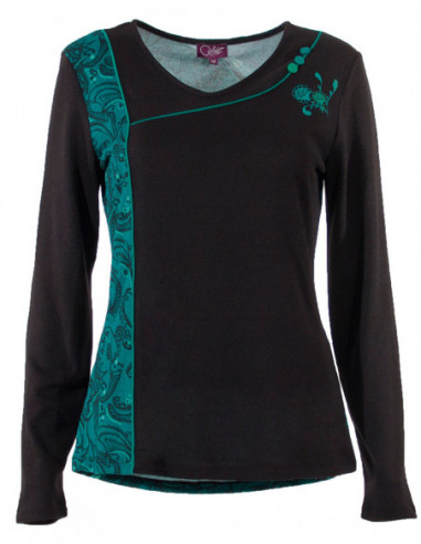 Tee shirt glamour à fine maille